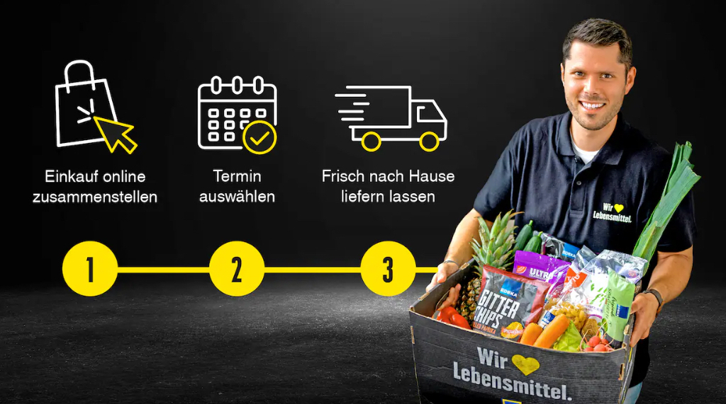 Onlineshop: Einkauf online zusammenstellen - Terminauswählen - Frisch nach Hause liefern lassen